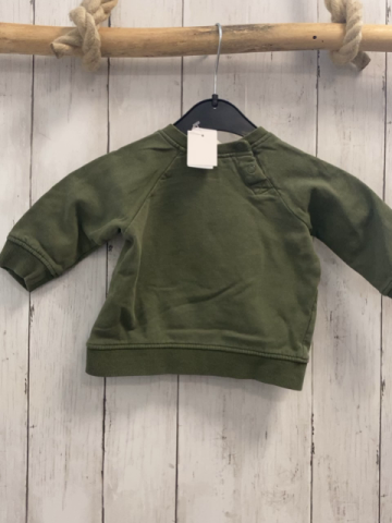 H&M  Pullover  Gr. 74  kiwi Plüschfuchskopf 