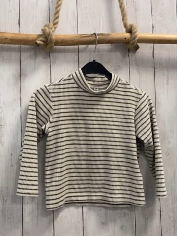uniqlo Pullover Gr. 98  weiß graue Streifen