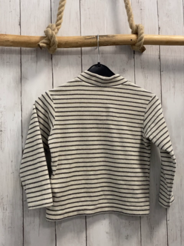 uniqlo Pullover Gr. 98  weiß graue Streifen