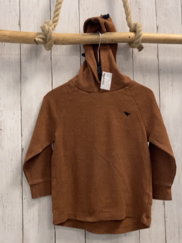 next Pullover Gr. 98  braun Struktur Kapuze