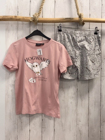 2tlg  T-Shirt + Shorts  Gr. 152  rosa hellgrau Hedwig Harry Potter 
