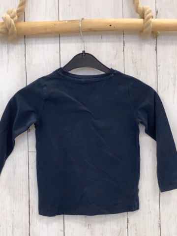 Name it  Langarmshirt  Gr. 92  blau Dino aus weißen Punkten