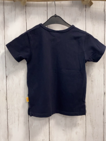 Steiff  T-Shirt  Gr. 92  dunkelblau Plüschbärenkopf 