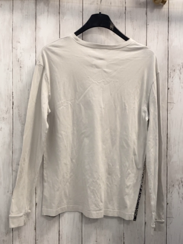 H&M  Langarmshirt  Gr. 170  hellgrau schwarzer Druck hellgrüne Schrift 