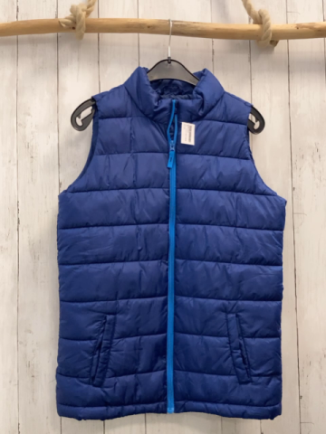   Weste  Gr. 170/176  blau hellblauer Reißverschluss 