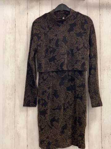 Chiara Forthi  Kleid Gr. M  schwarz golden Glitzer 