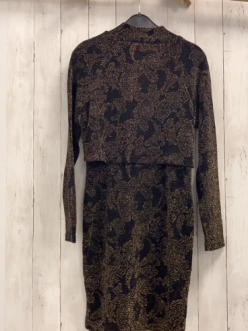 Chiara Forthi  Kleid Gr. M  schwarz golden Glitzer 