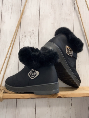  Plüschbund Gr. 40  schwarz Plüschbund