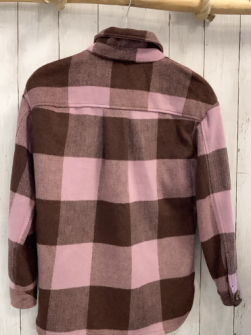 H&M  Flanellbluse  Gr. 140  braun lachs kariert 