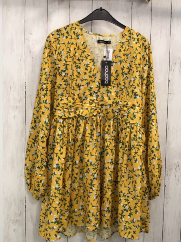 neu  Kleid Gr. 42  gelb Blumen 
