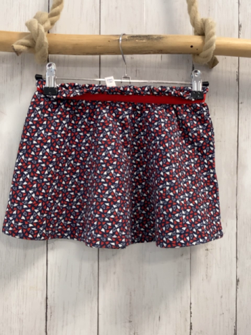 Okaidi  Rock Gr. 104  blau mit rot weißen Herzen 