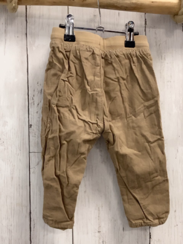 H&M  Hose  Gr. 74  hellbraun Kod gefüttert Rippenbund mit Kordel 