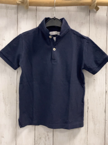 Zara  T-Shirt  Gr. 122  blau Polokragen 
