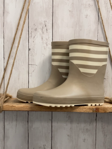   Gummistiefel  Gr. 34  sand beige Streifen