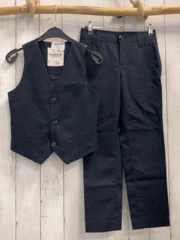 2tlg S´Oliver  Weste + Anzughose  Gr. 134  schwarz 