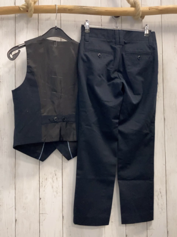 2tlg S´Oliver  Weste + Anzughose  Gr. 134  schwarz 