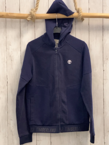 Timberland  Sweatjacke  Gr. 152  blau kapuze Schrift 
