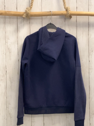 Timberland  Sweatjacke  Gr. 152  blau kapuze Schrift 