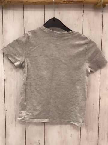   T-Shirt  Gr. 116  grau Wohnwagen Niashorn Schrift 