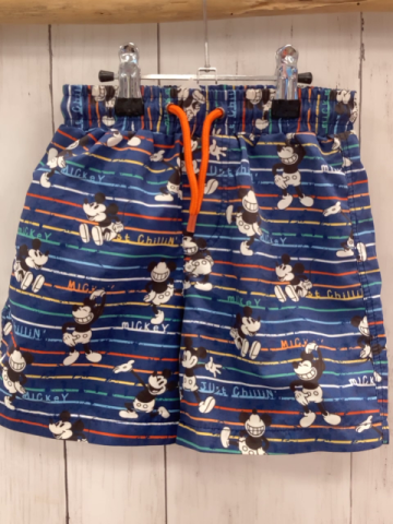 Disney  Badeshorts  Gr. 98  blau bunte Streifen Micky Mouse 