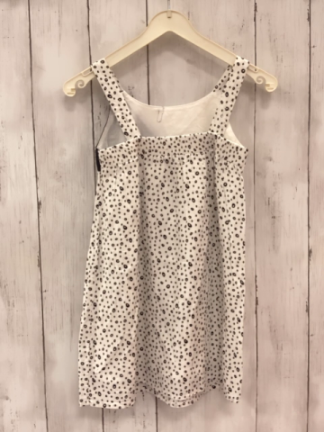 IKKs  Kleid  Gr. 110  weiß schwarze Kringel + schwarz weiß  + Glitzeroberteil 
