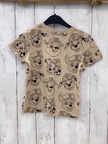   T-Shirt  Gr. 110  beige schwrarzer Druck Paw Patrol