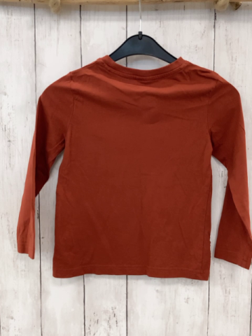   Langarmshirt  Gr. 116  rost Bluey weiße Schrift 