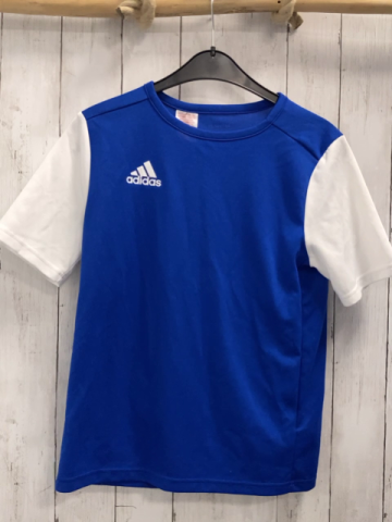 Adidas  Sportshirt  Gr. 164  hellblau weiße Ärmel 