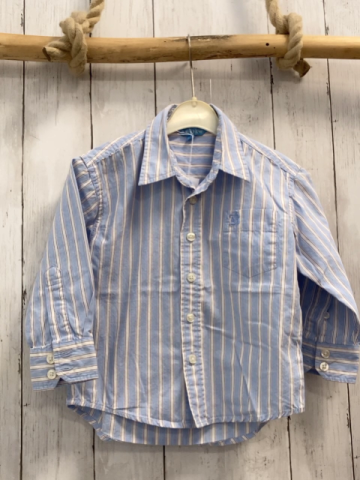 Review  Hemd  Gr. 98  hellblau rost weiße Streifen