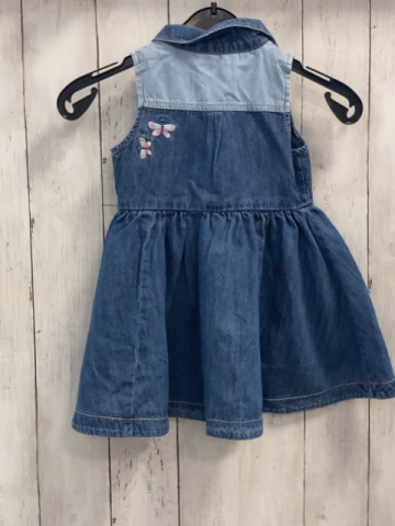 Next  Kleid  Gr. 86  blau Jeans Hase Libelle Wolke 