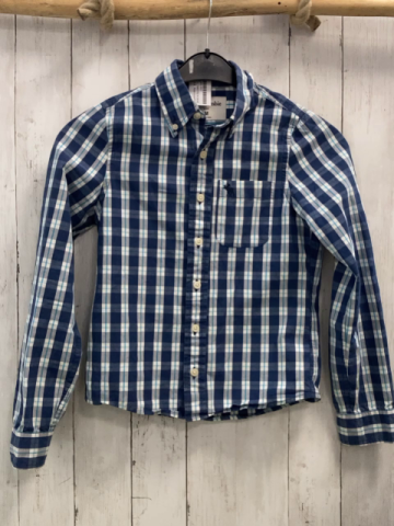 Abercrombie  Hemd  Gr. 146/152  blau hellgrau türkis weiß kariert 