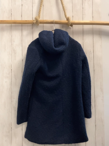 Tom Tailor Mantel Gr. L blau 50 % Wolle