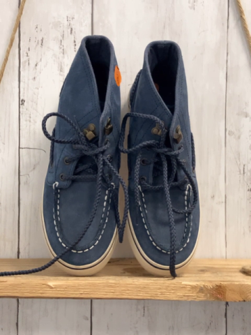 sperry  Boots  Gr. 35  blau weiße Nähte weiße Sole 