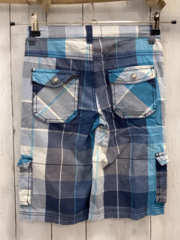 Tom Tailor  Shorts  Gr. 134  blau hellblau hellgrau weiß kariert 