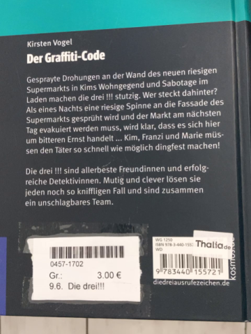 Die drei!!! Buch Der Graffiti-Code 