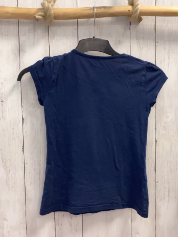   T-Shirt  Gr. 140  blau Pailettenherz 
