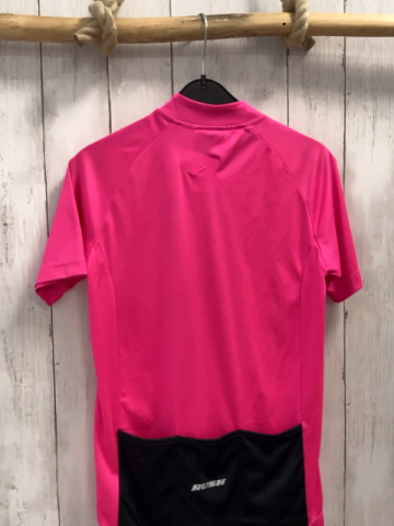   Radfahrershirt  Gr. 146/152  pink schwarzer Reißverschluss 