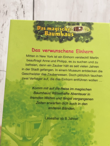 Magisches Baumhaus  Buch Das verwunschene Einhorn 