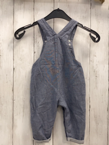 Obaibi Latzhose  Gr. 68  blau meliert gefüttert Tierköpfe