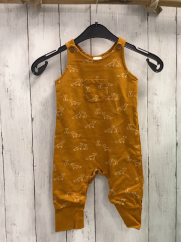 Alana  Overall Gr. 68  ocker weiße Füchse 