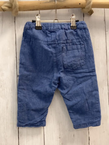 H&M  Hose  Gr. 74  blau Gummizugbund mit Kordel 