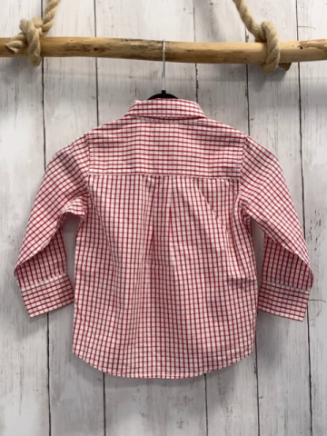 Benetton  Hemd  Gr. 92  rot weiß kariert 