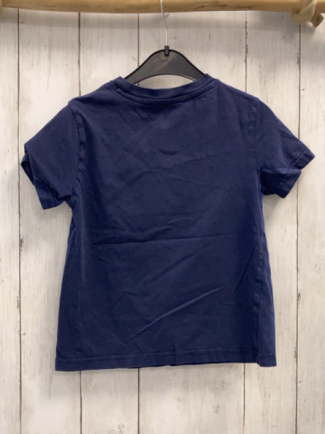 Ralph Lauren  T-Shirt  Gr. 110  dunkelblau blauer Bruststreifen mit weiß blauer Schrift 