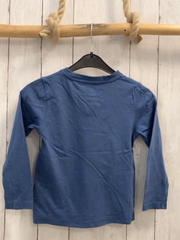 Timberland  Langarmhirt  Gr. 116  blau Landkarte Schrift 