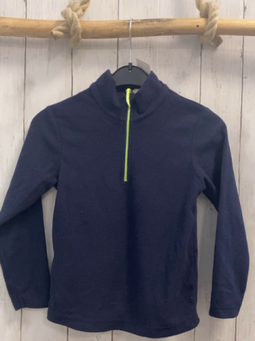 Mountain Warehouse  Pullover  Gr. 116  blau Fleece hellgrüner Reißverschluss 