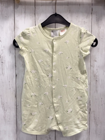 H&M  Playsuit Gr. 86  mint Blumen 