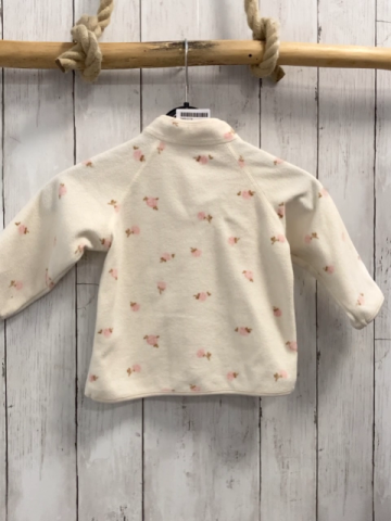 H&M  Fleecejacke  Gr. 74  beige rosa Blumen 