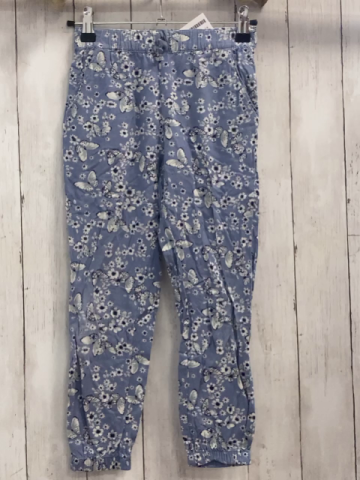 H&M Hose  Gr. 128  hellblau weiß schwraze Blumen 