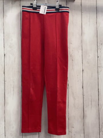   Leggings  Gr. 116  rot + blau rot weißer Streifenbund 