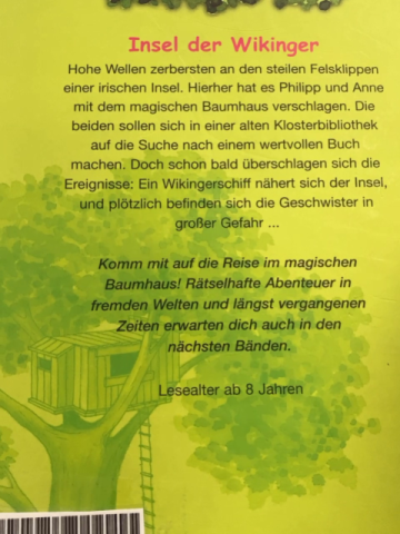 Magisches Baumhaus  Buch Insel der Wikinger 